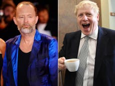 Thom Yorke calls British politics a 'Punch and Judy show'