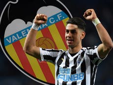 Newcastle’s Perez eyeing Valencia transfer after Benitez departure