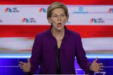 Warren dominates crowded field as race for White House kicks off