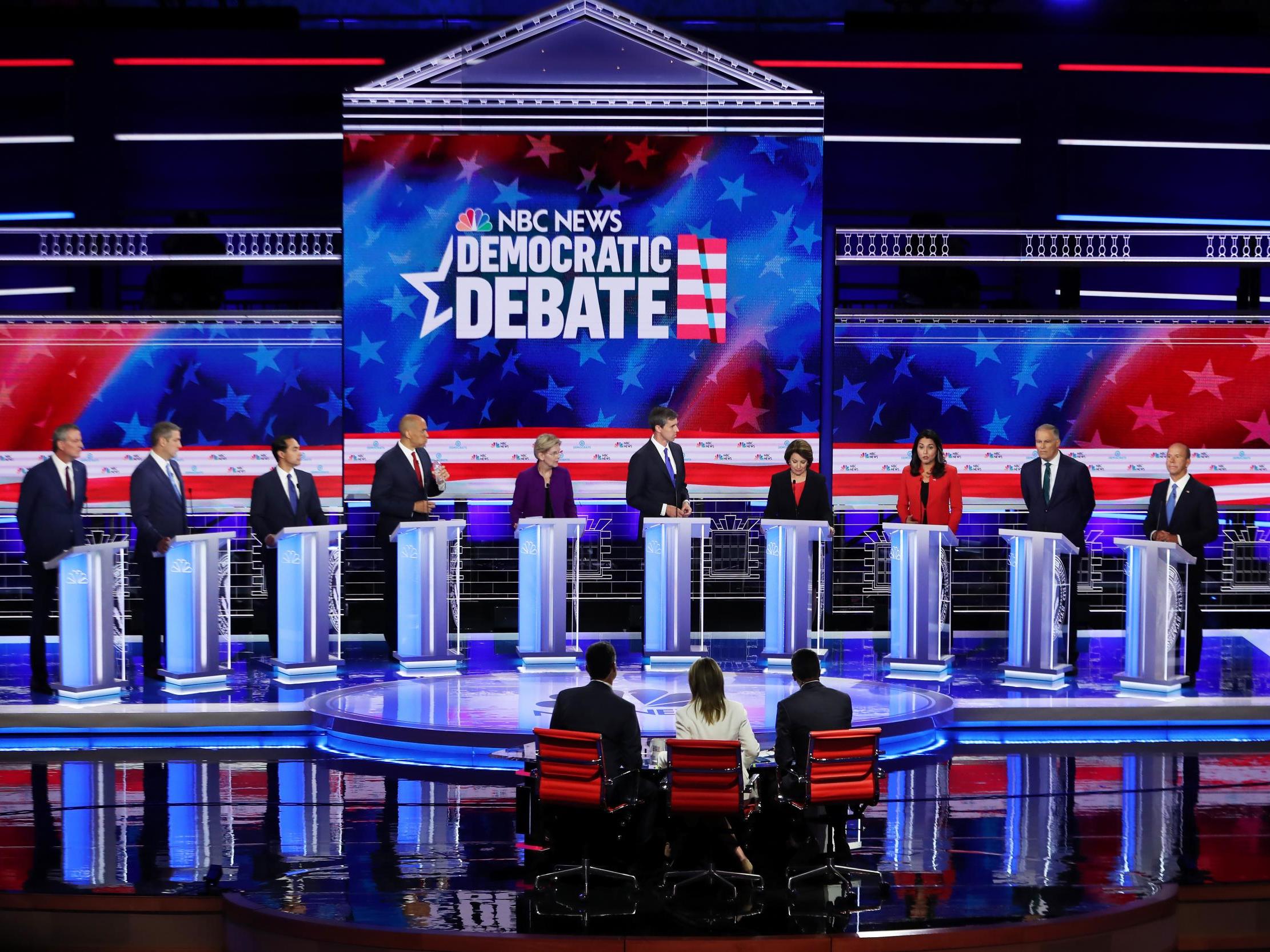 The first round of the Democratic debates.