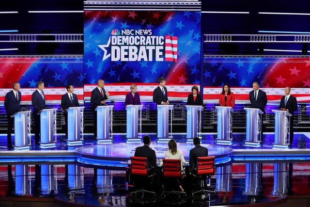 The first round of the Democratic debates.