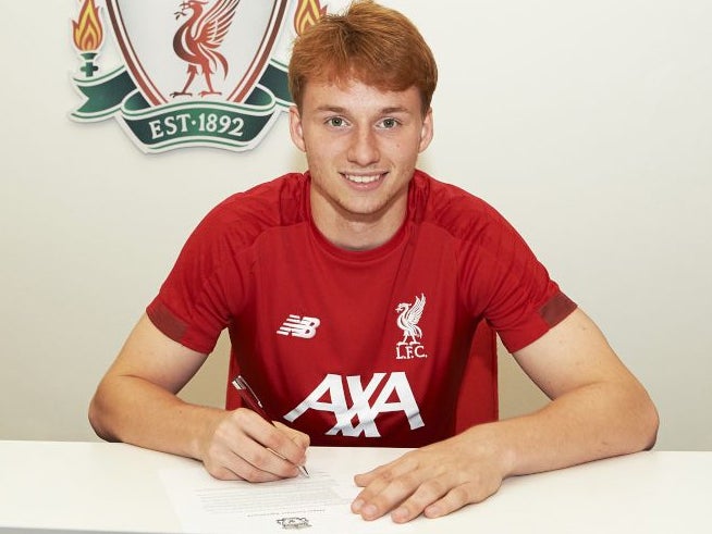 Sepp van den Berg became Liverpool’s first signing of the summer window