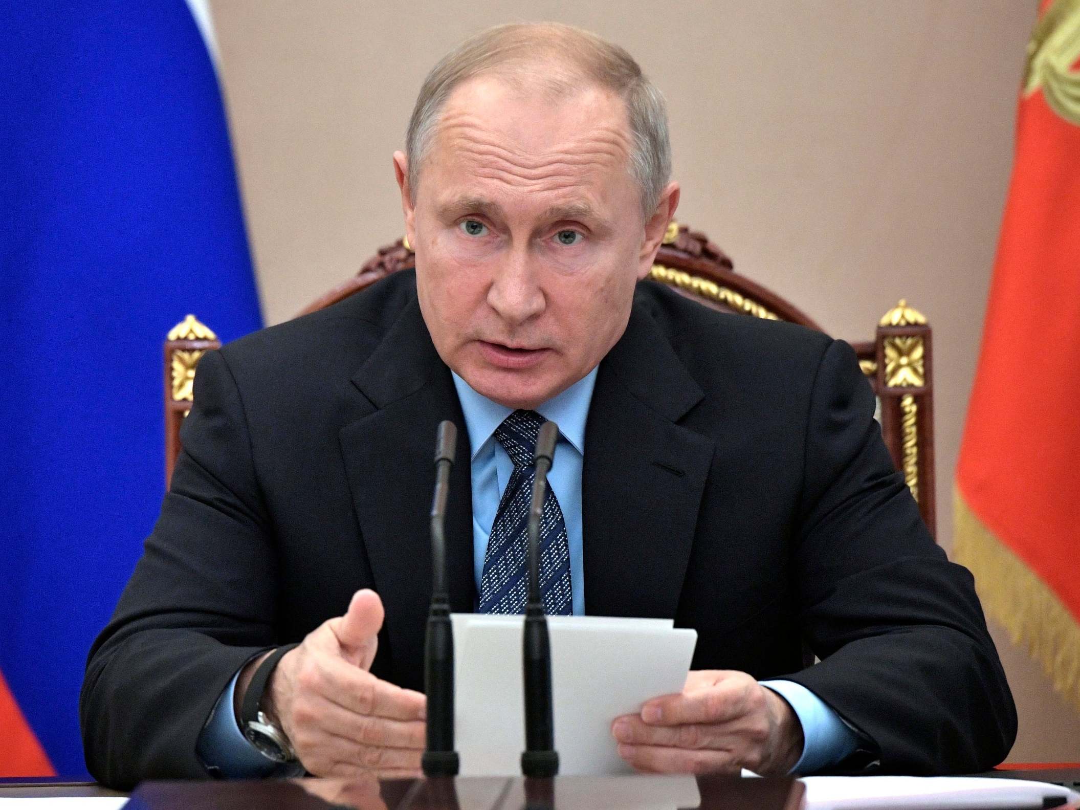 Mr Putin plainly believes himself to be on the right side of some great tide of events