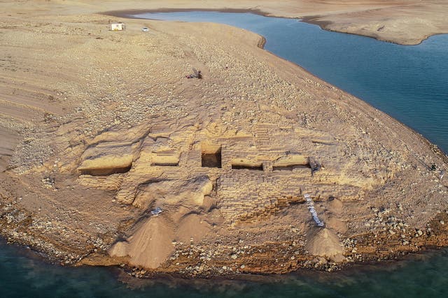 Receding waters behind the Mosul dam revealed Kemune palace, a relic of the ancient Mitanni kingdom