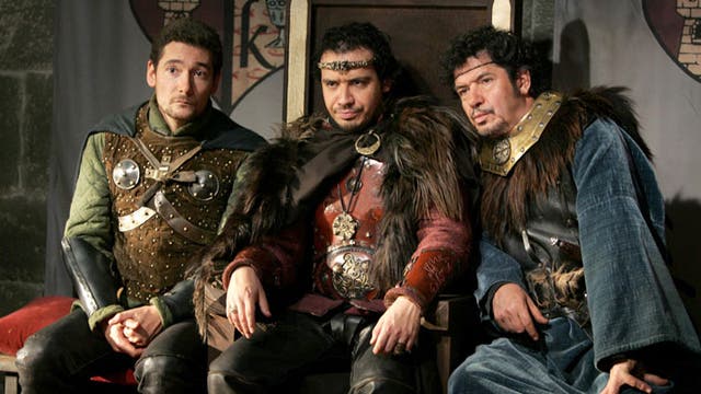 Lionnel Astier, Nicolas Gabion, and Alexandre Astier in Kaamelott