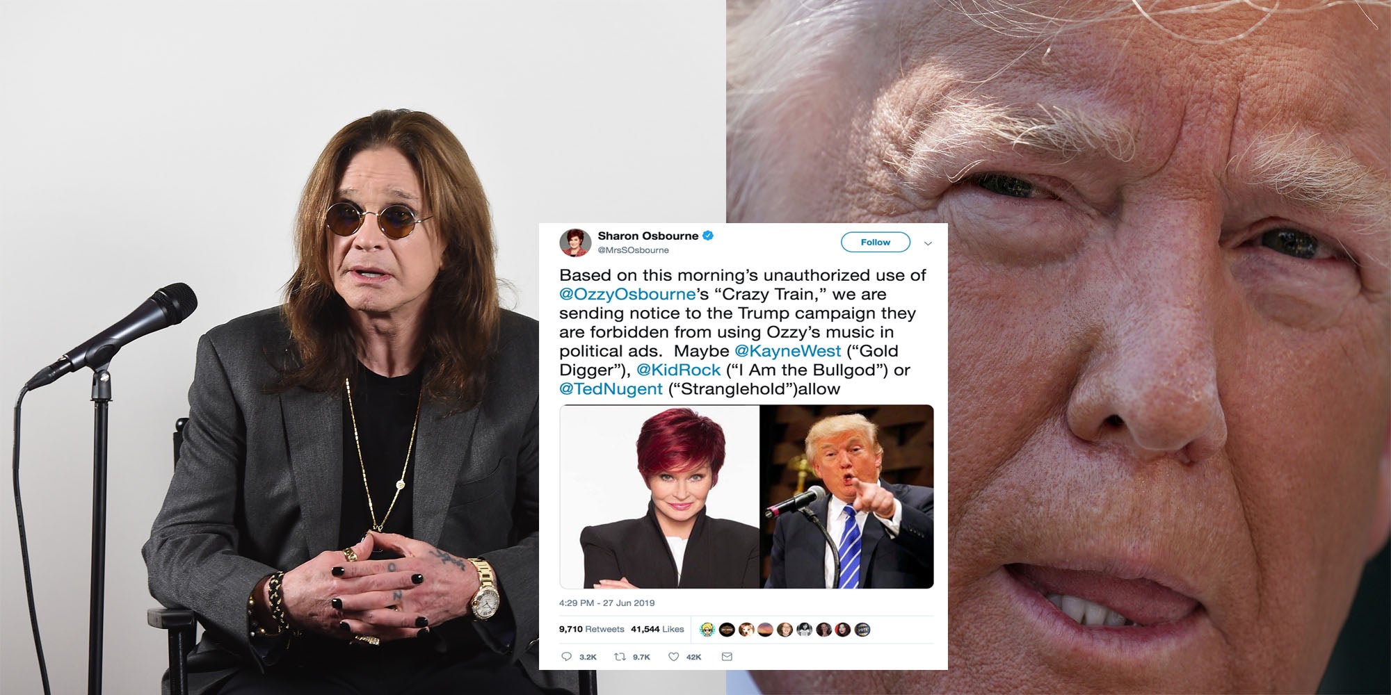 Ozzy Osbourne bans Trump from using his music in campaign video | indy1002000 x 1000