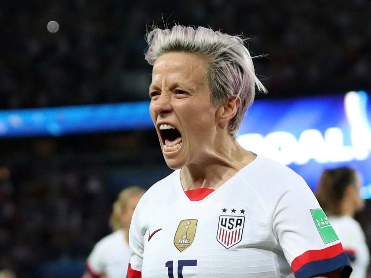 Rapinoe scored twice to fire the United States into the last four