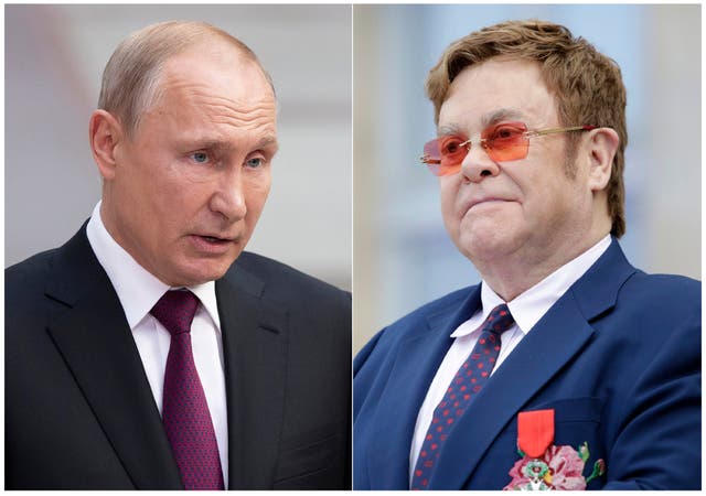 Vladimir Putin’s comments on liberalism and his LGBT+ record invited obvious criticism from singer and activist Elton John