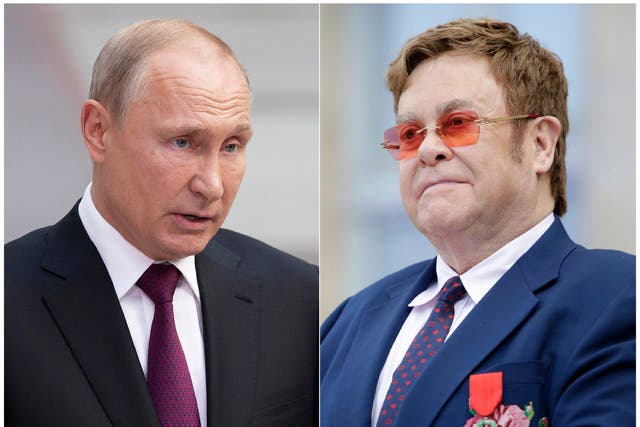 Vladimir Putin’s comments on liberalism and his LGBT+ record invited obvious criticism from singer and activist Elton John