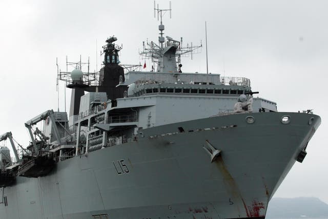 A UK-led military expedition involving seven western countries is currently operating in the Baltic Sea