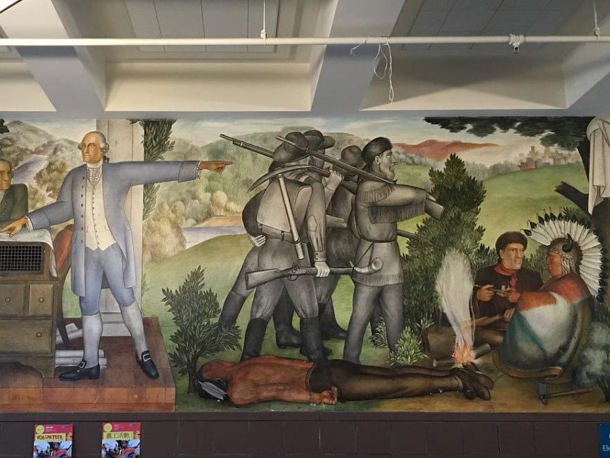 San Francisco education board voted to remove this mural from a city high school
