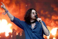 Hozier gets political on the Pyramid Stage at Glastonbury