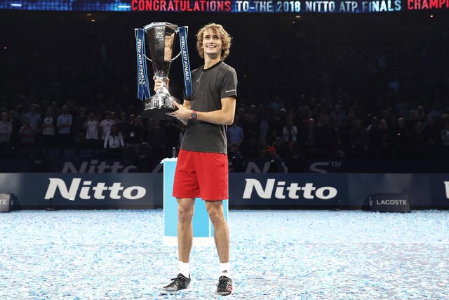 Alexander Zverev won the ATP finals in London