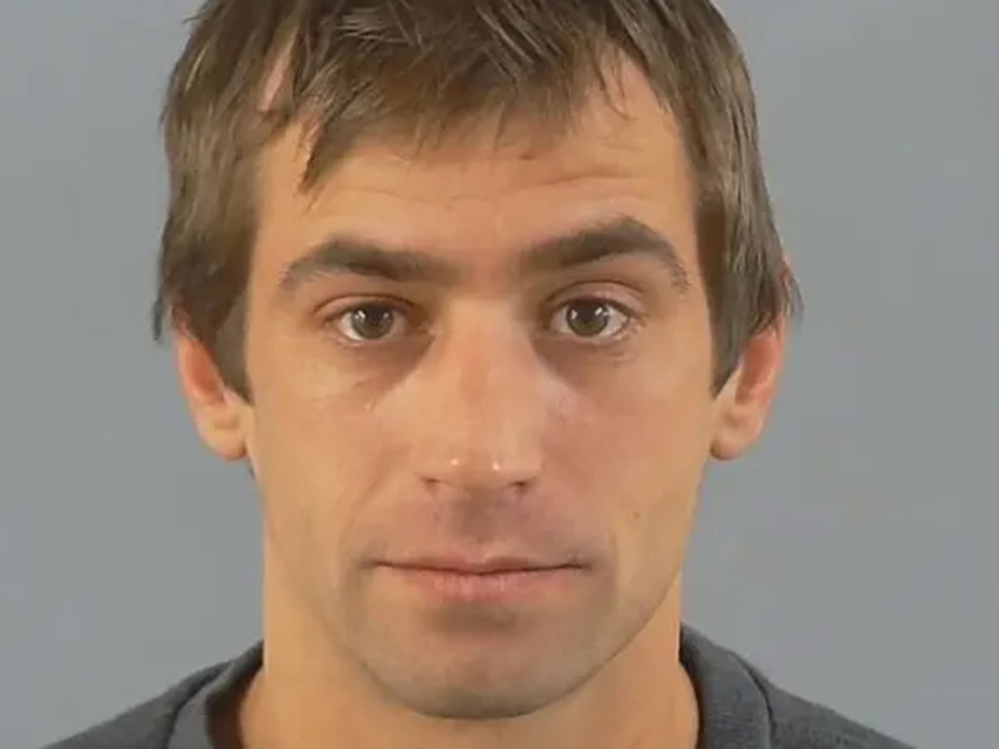 Peter Fox, 32, is on the run after being arrested for aggravated burglary