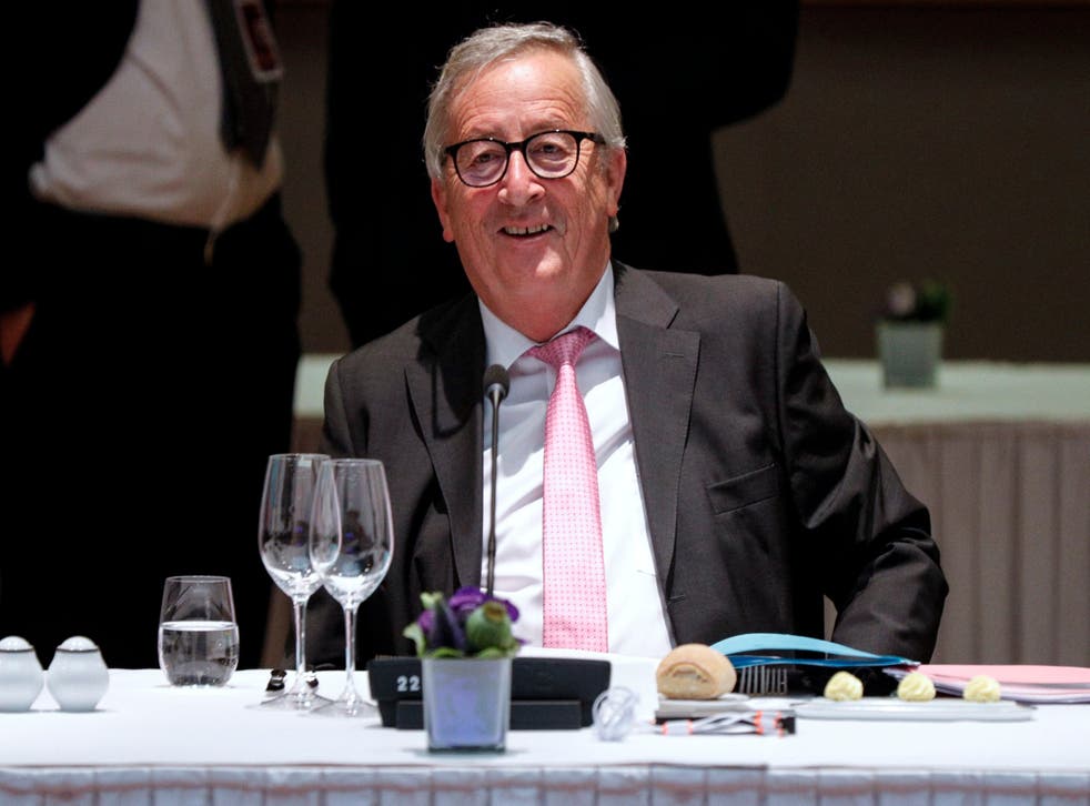 EC president Jean-Claude Juncker at the summit