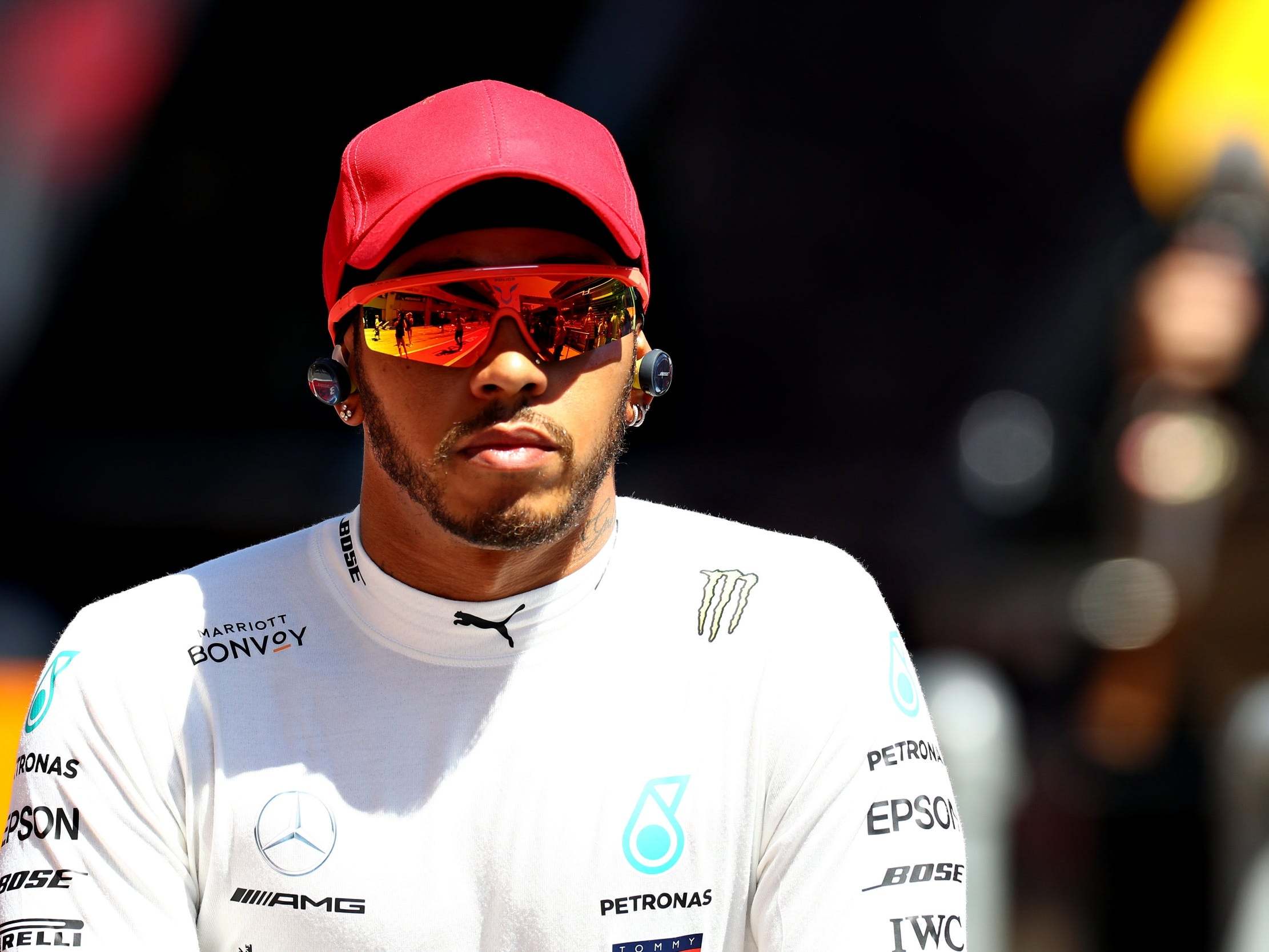 Lewis Hamilton finished in fifth
