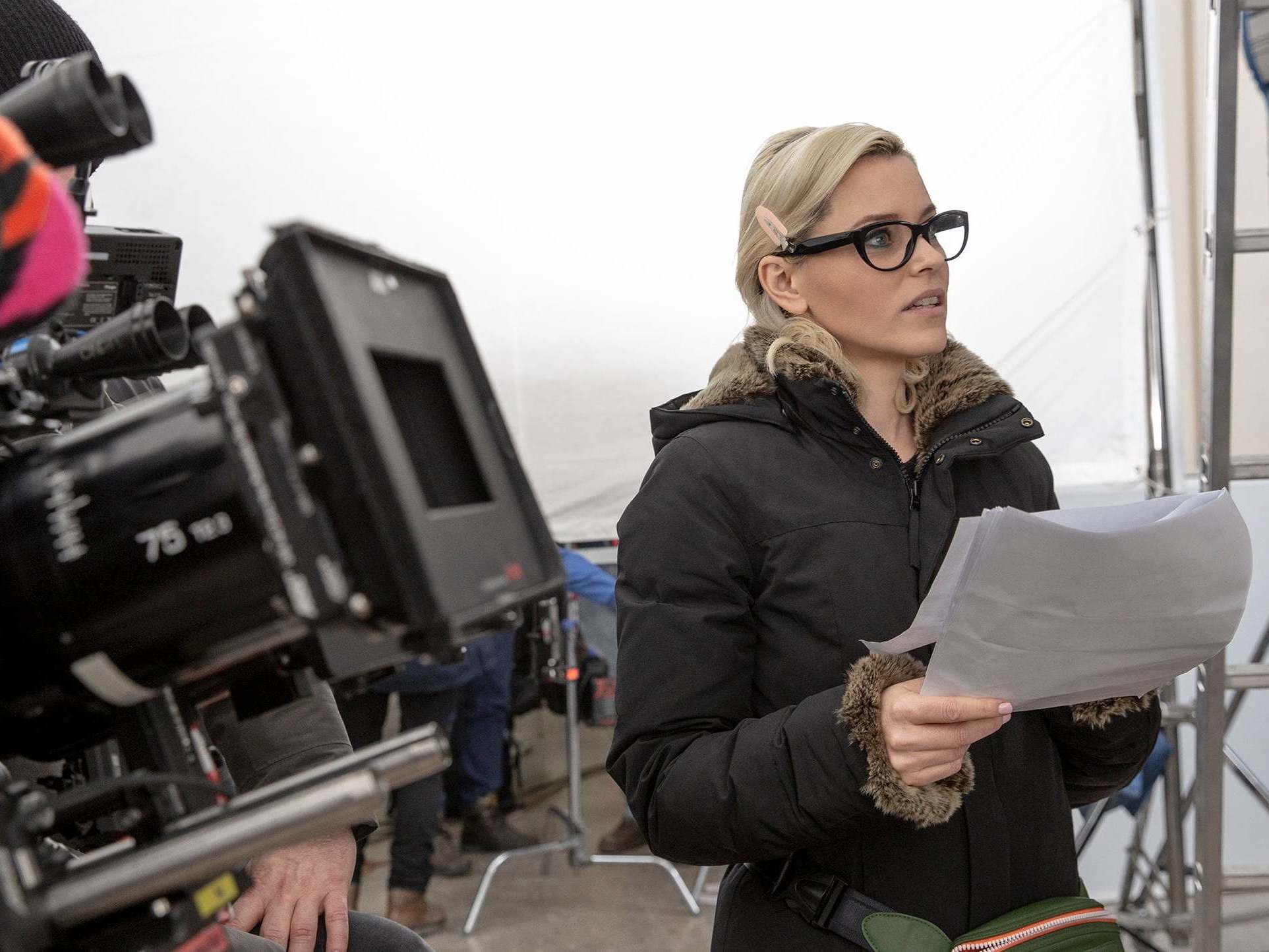 Elizabeth Banks, pictured directing ‘Charlie’s Angels’, says: ‘The good news is that there’s more than just Kathryn Bigelow’
