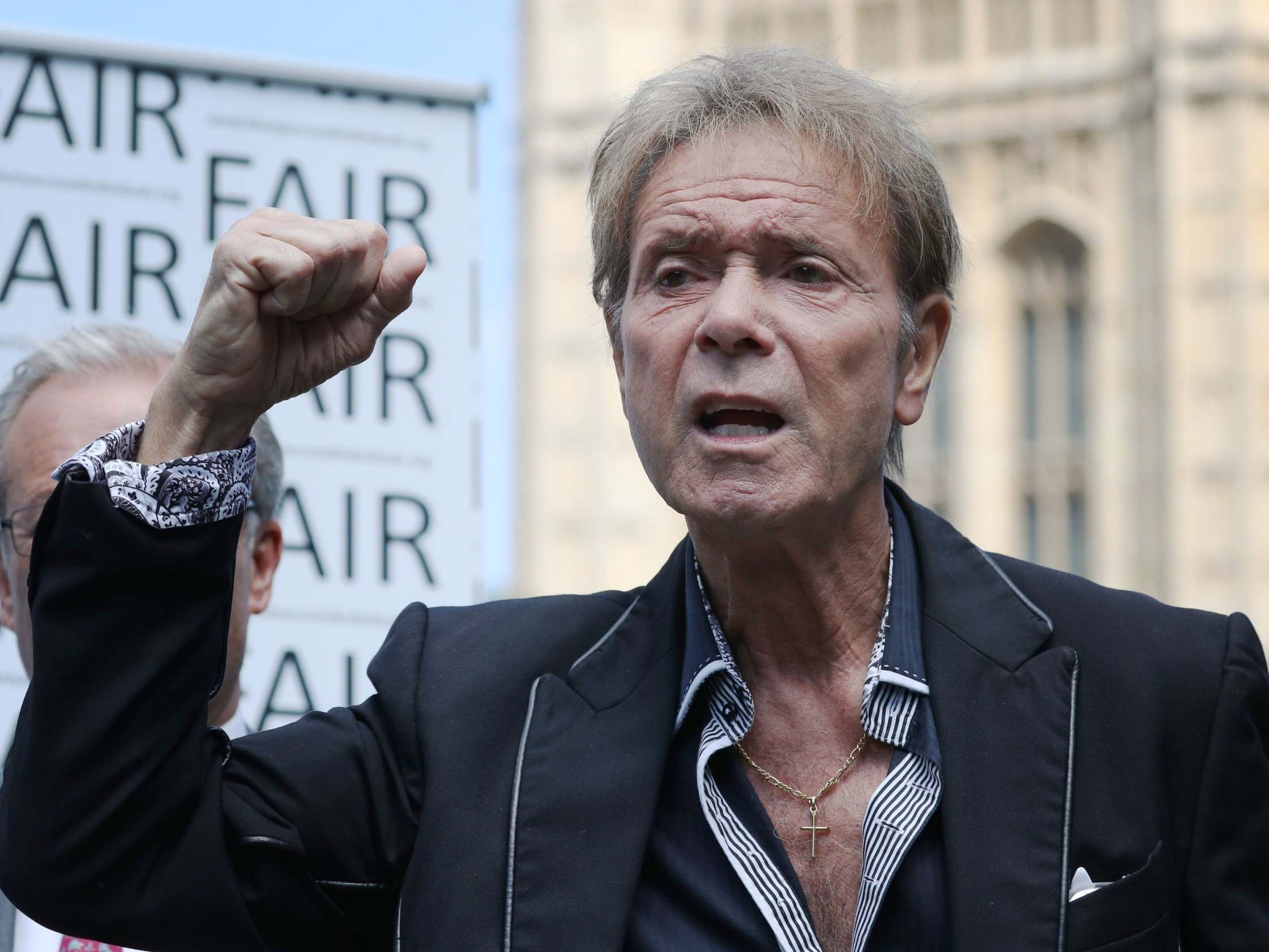 Sir Cliff Richard launches a campaign for a ban on naming sexual crime suspects unless they are charged