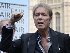 Backlash against Sir Cliff call to ban naming sex offence suspects