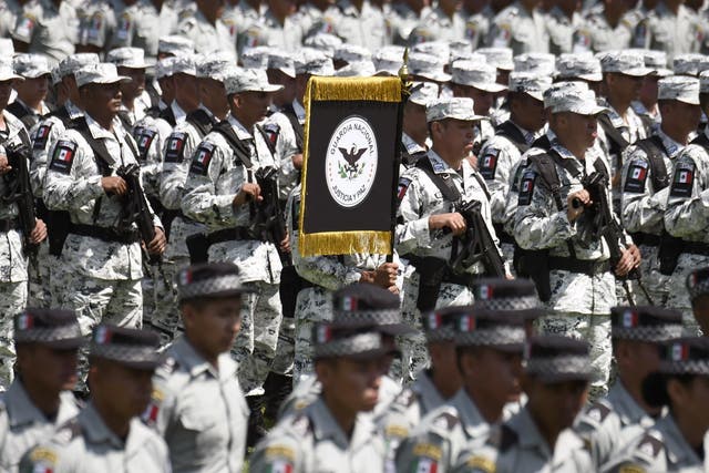 Mexico's president expressed a wish to replace the army with the new National Guard