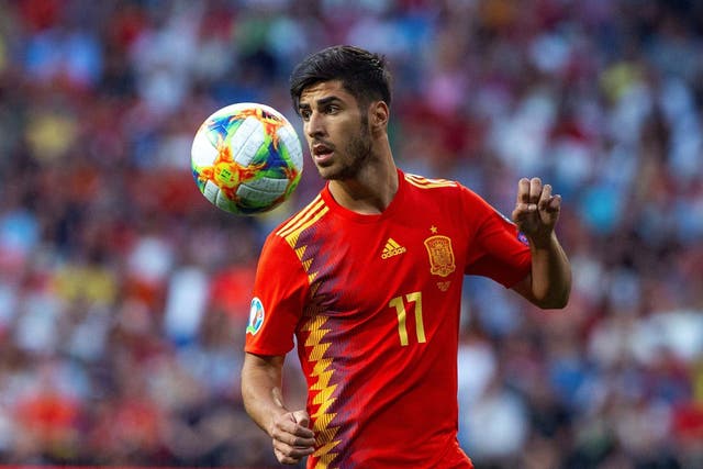 Spain's Marco Asensio in action