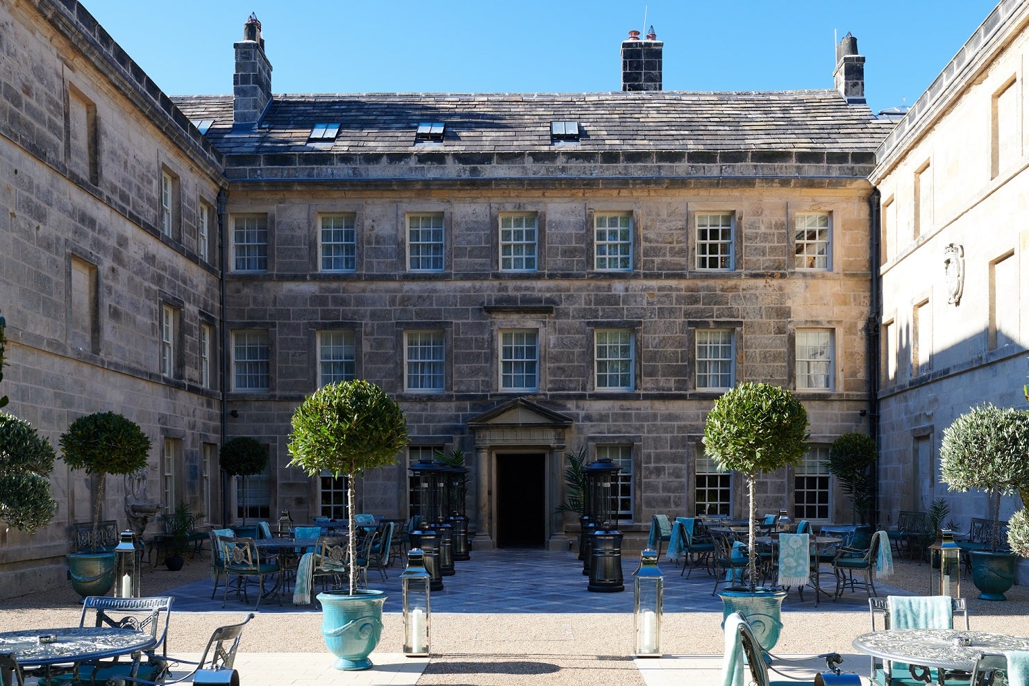 The Norton Courtyard at Grantley Hall feels like a step back in time