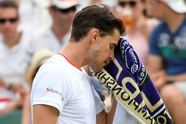 Dominic Thiem was knocked out in the first round