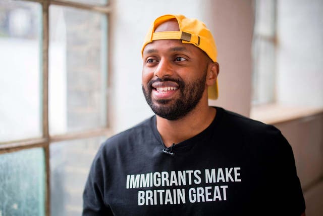 Magid Magid poses during his campaign to become an MEP