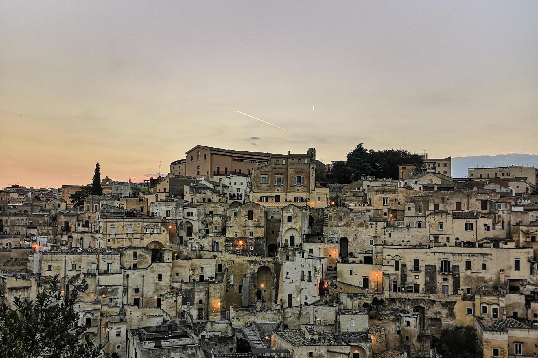 Sunset over Matera