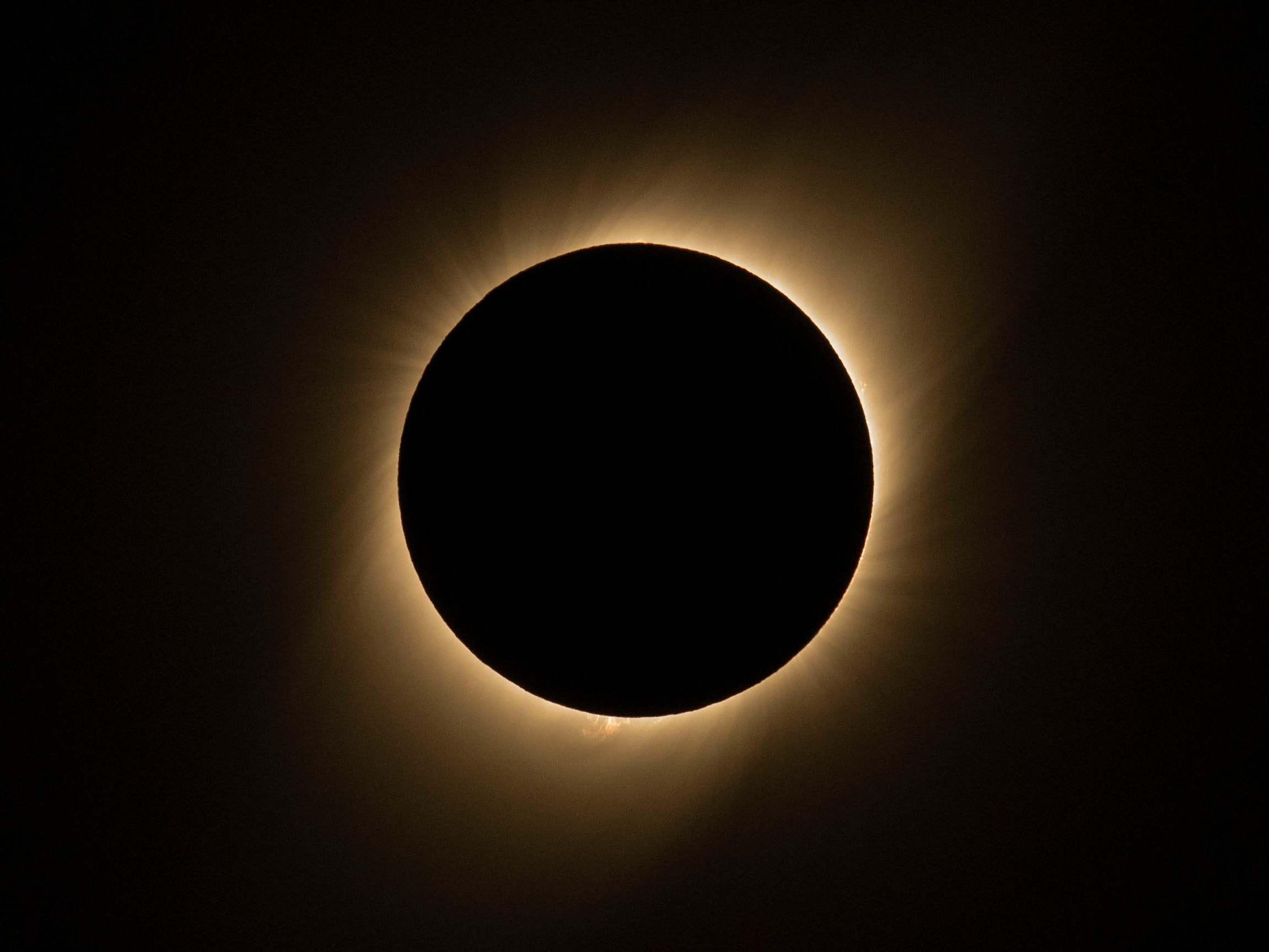 The solar eclipse as seen from the La Silla European Southern Observatory