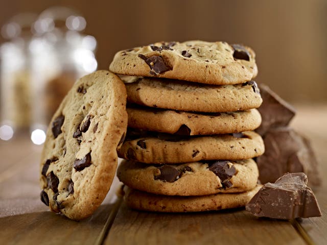 Stack of Chocolate Chip Cookie