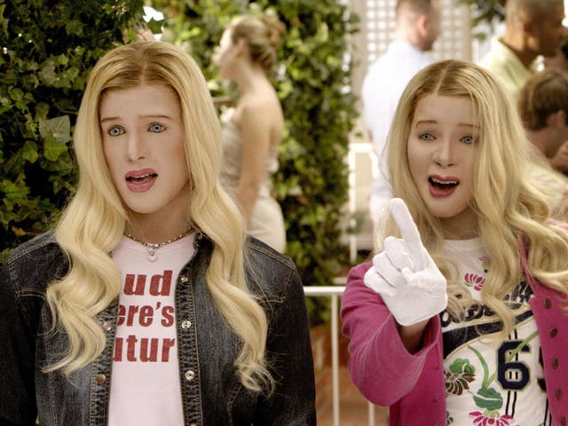 <p>Shawn Wayans and Marlon Wayans in White Chicks</p>