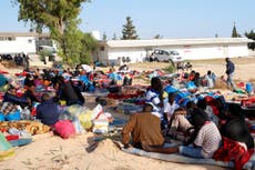 Airstrikes, forced labour, and no food: Libya's migrant centres