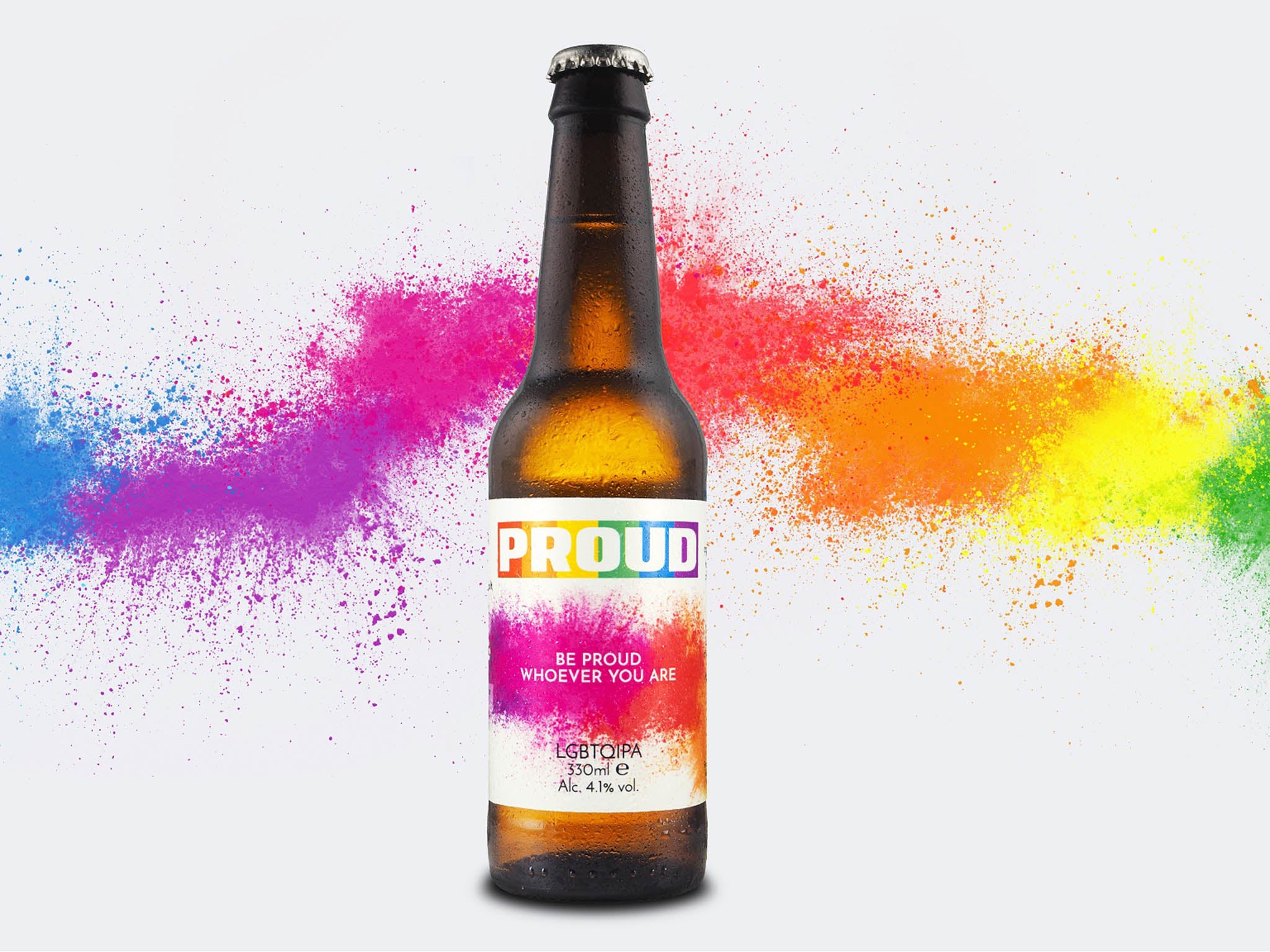 20p from every bottle of Proud’s flagship ale, LGBTQIPA, goes to the company’s chosen LGBT+ charities