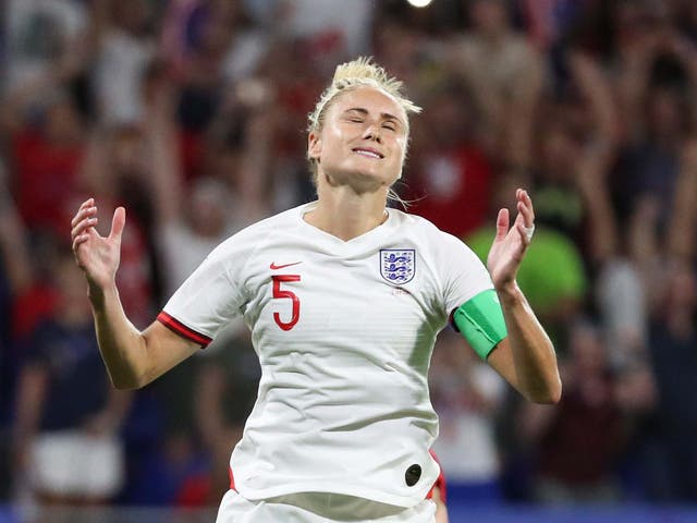 Steph Houghton missed a crucial penalty in England's semi-final defeat by USA
