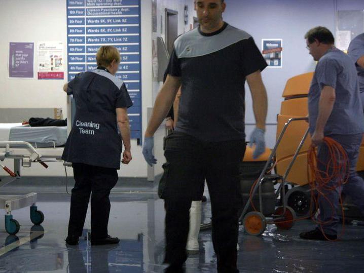 Liverpool Royal Free was featured in the BBC2 documentary series ‘Hospital’ battling flooding