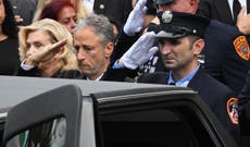 Jon Stewart salutes coffin of Luis Alvarez, hero to 9/11 responders