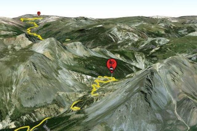 A still from our 3D map of the 2019 Tour de France route
