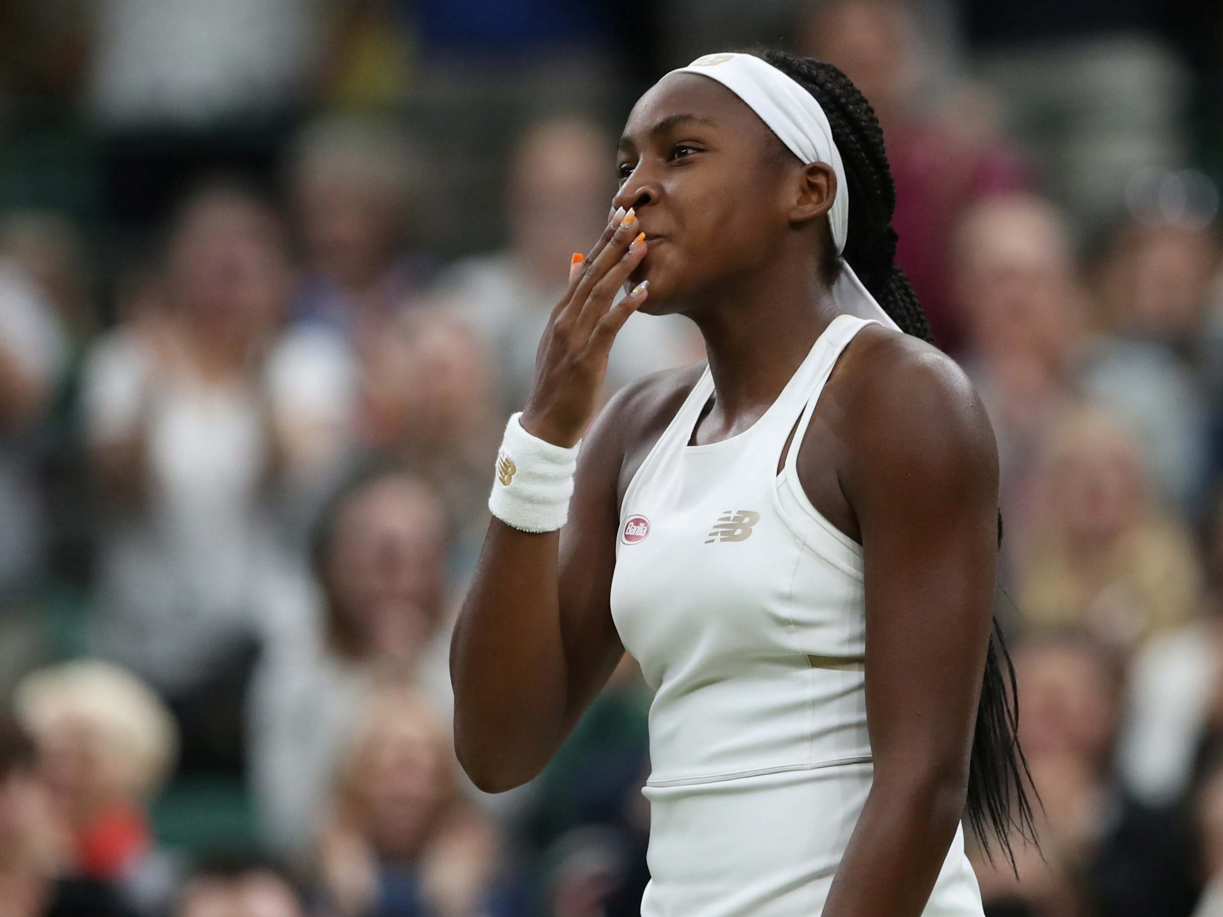 Cori Gauff is adjusting to her new-found fame after back-to-back wins at Wimbledon