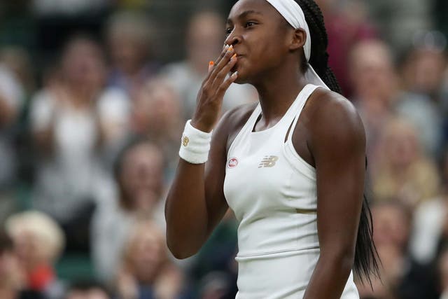 Cori Gauff is adjusting to her new-found fame after back-to-back wins at Wimbledon