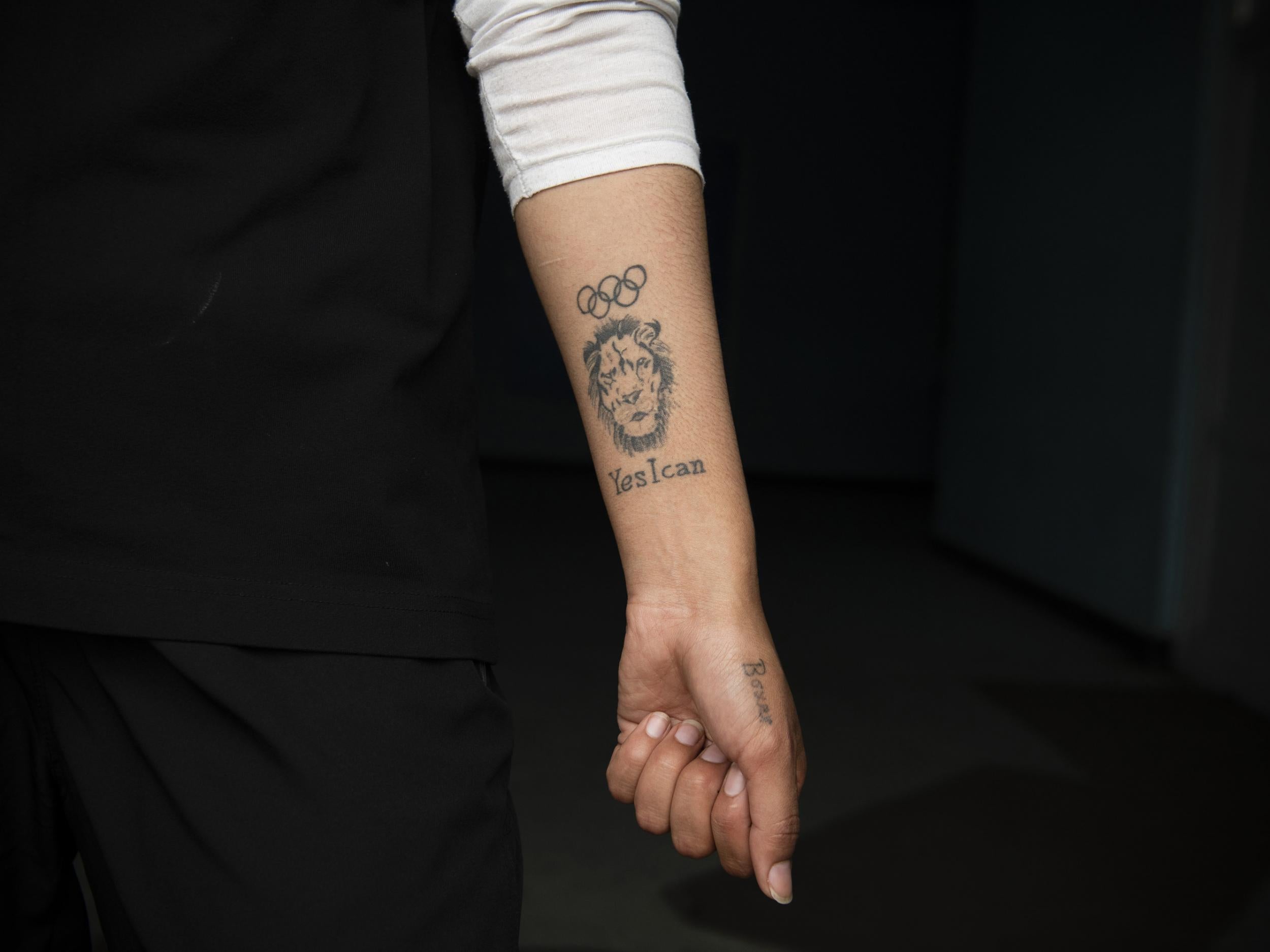 
Some of Bromand’s tattoos illustrate her determination 
