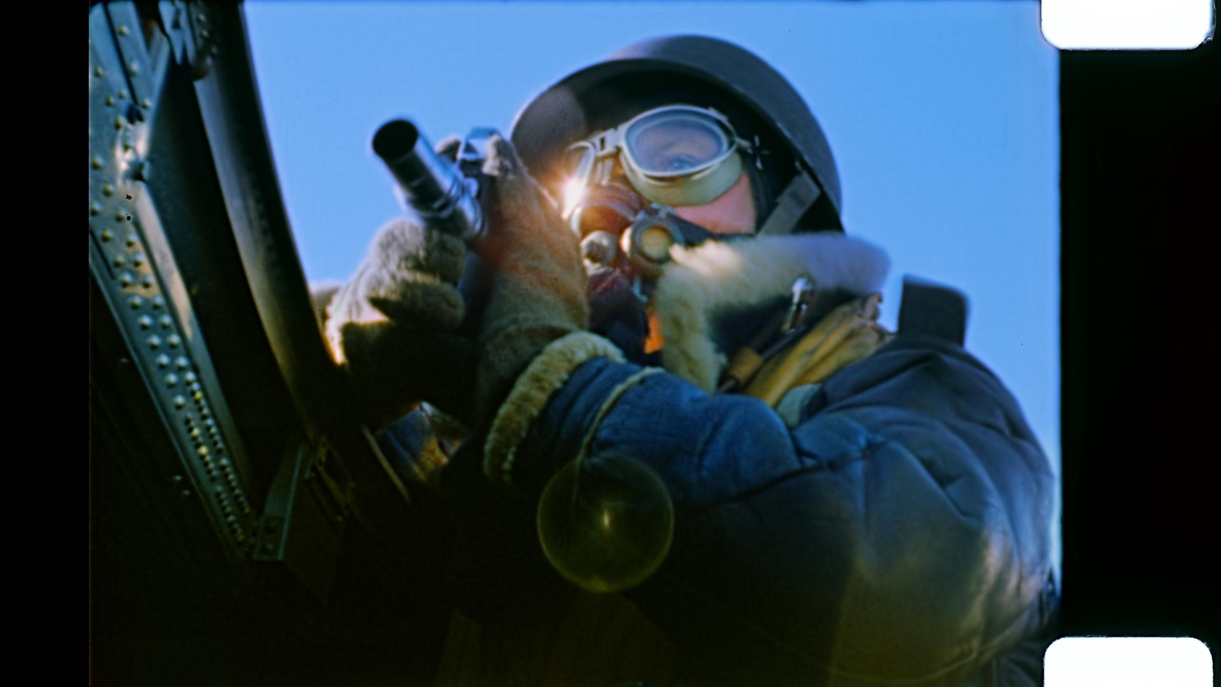 One of William Wyler’s cameramen during the B-17 bomber missions