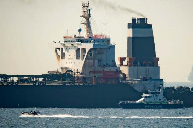 Port and law enforcement agencies, assisted by the Royal Marines, boarded the supertanker