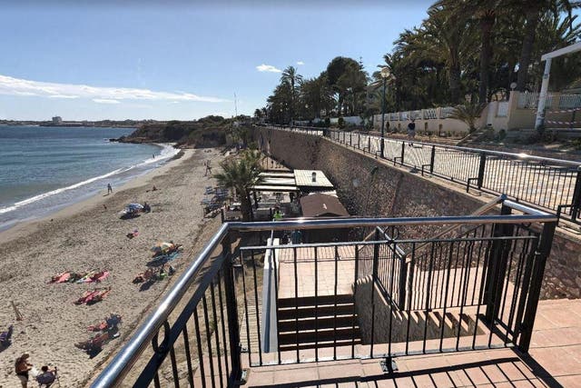 Two British men died after falling from a path above Punta Prima beach in Alicante