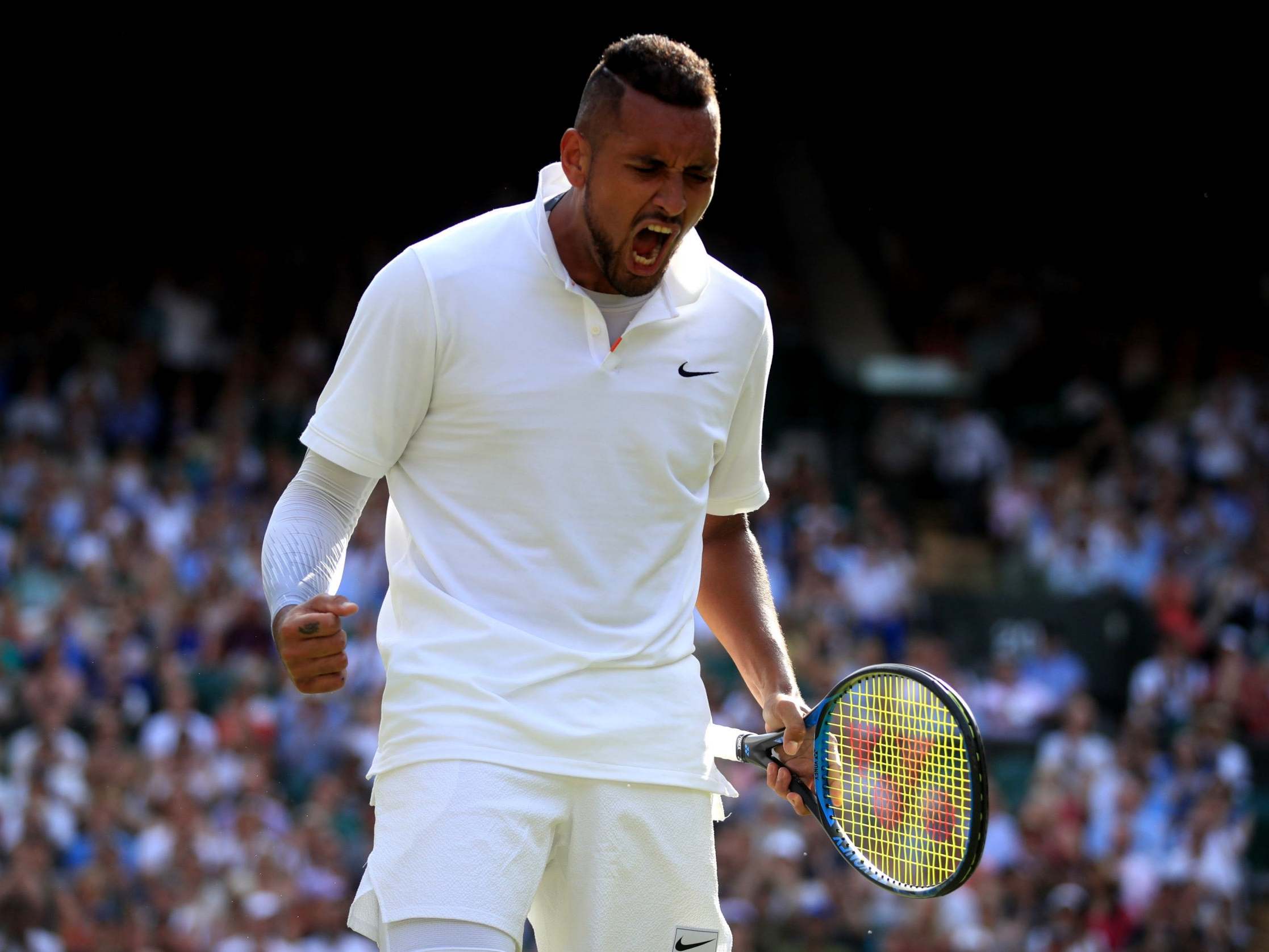 Wimbledon 2019 Watch Nick Kyrgios enrage Rafael Nadal with underarm serve during second-round match The Independent The Independent