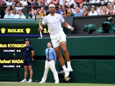 Nadal overcomes Kyrgios in four-sets to win fiery Centre Court clash