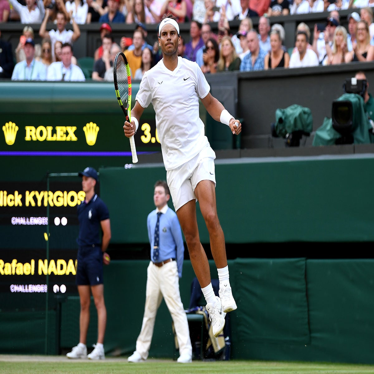 Wimbledon 2019: Rafael Nadal gets the better of bitter rival Kyrgios | The Independent | The Independent