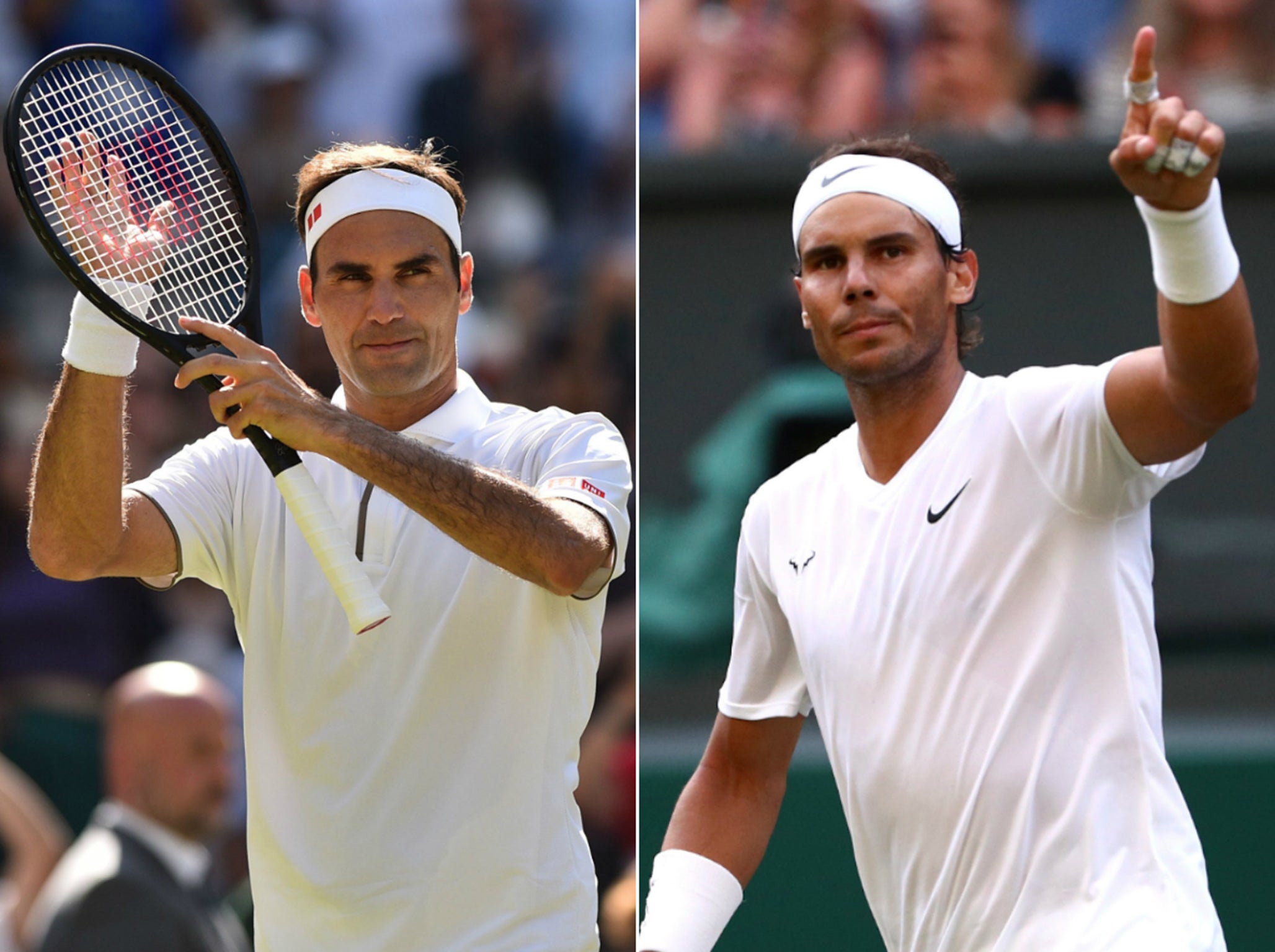 Wimbledon 2019: Roger Federer and Rafael Nadal remain on collision course after contrasting days