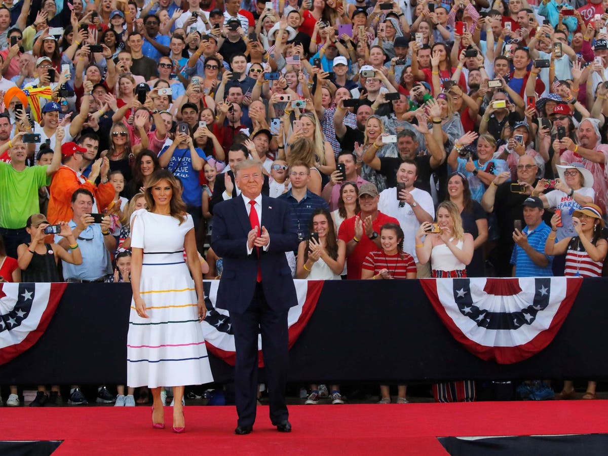 Trump news – live: Latest updates from speech at July the Fourth parade Salute to America