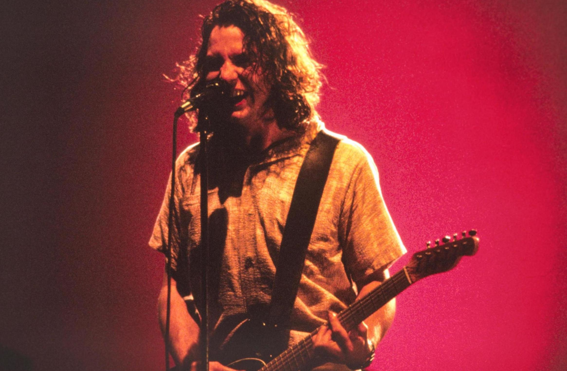 Eddie Vedder of Pearl Jam performs onstage